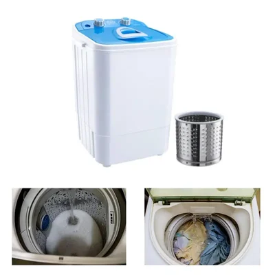 Single Tub 4.6 kg Portable washing machine with dryer basket